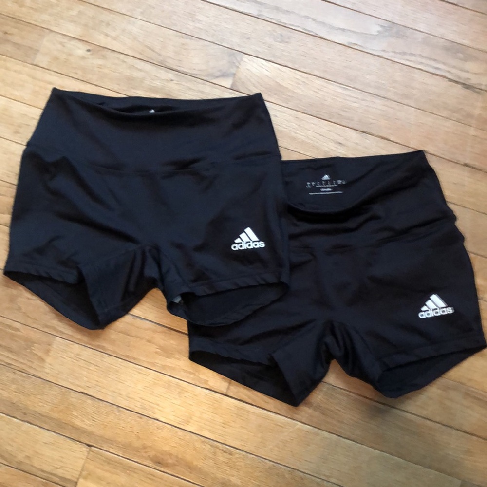 Bundle of 2–Black Adidas Shorts!